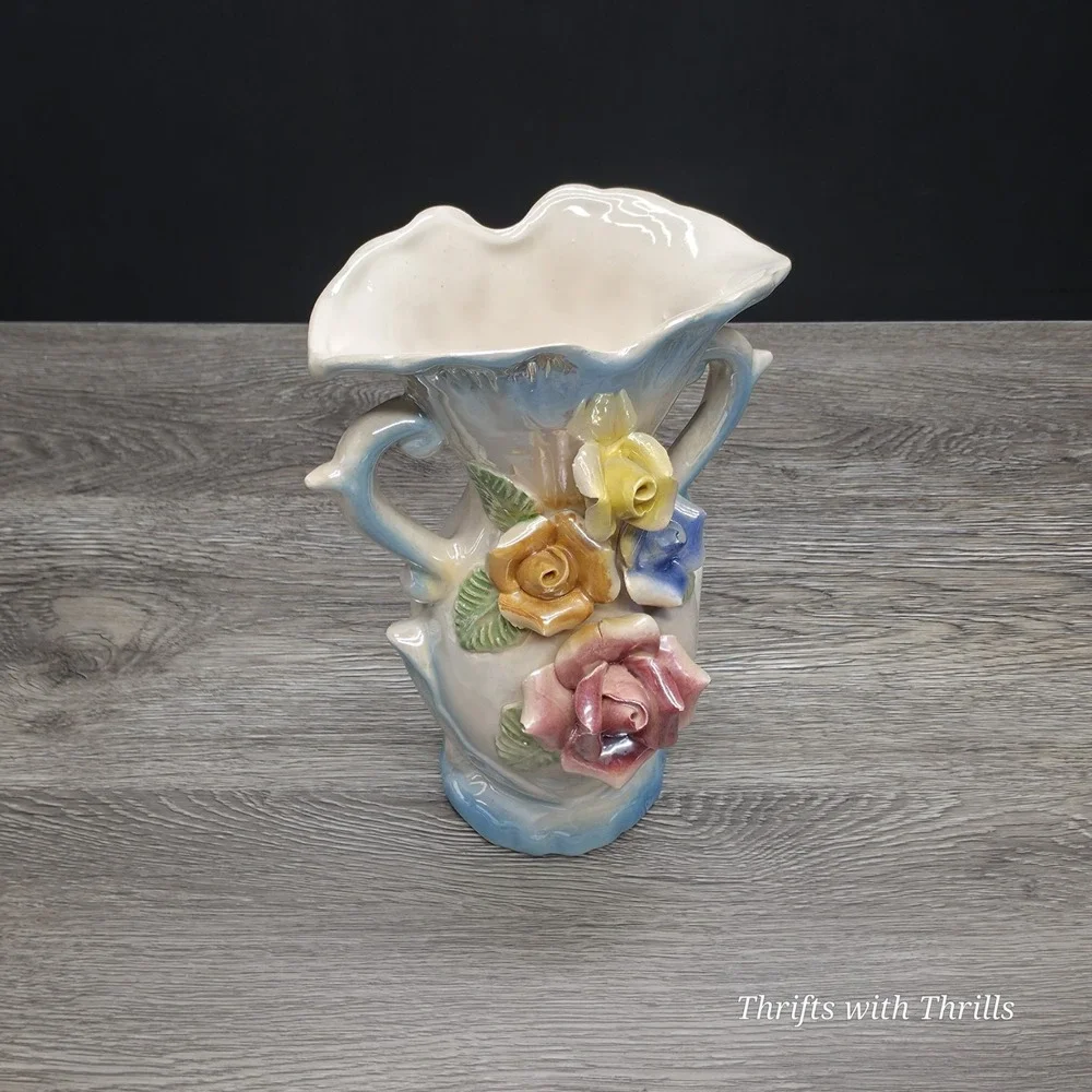 Vintage‎ Lusterware Flower Vase - 8 3/4